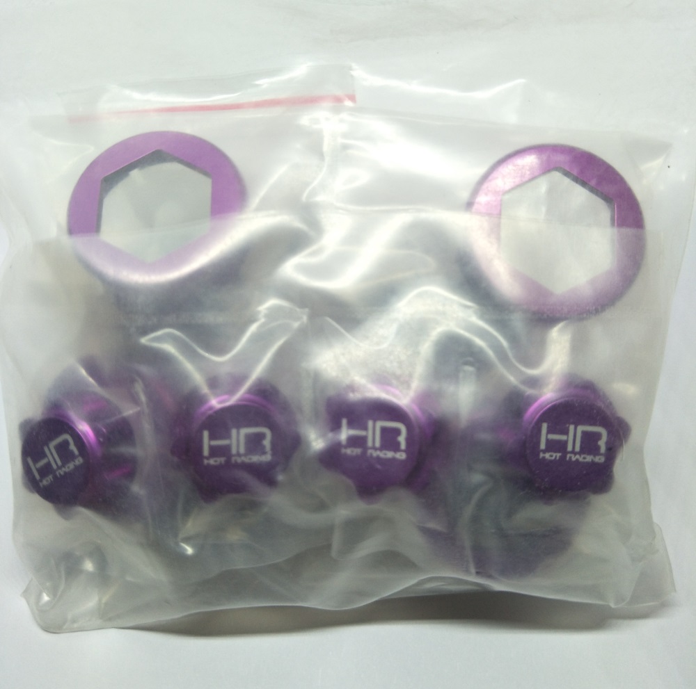 Hot Racing Aluminum 17mm Hex Wheel Adapters w/ 5mm Extension for HPI SAVAGE XL FLUX 4.6 5.9