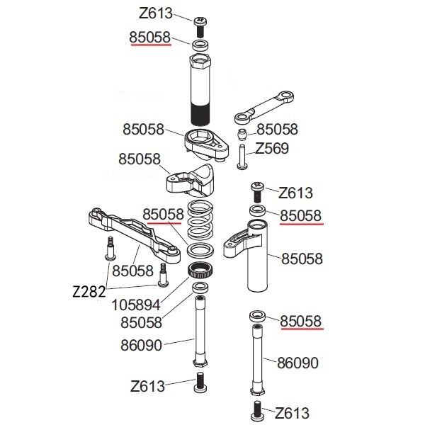 rc4me Steering Set with Ball Bearings