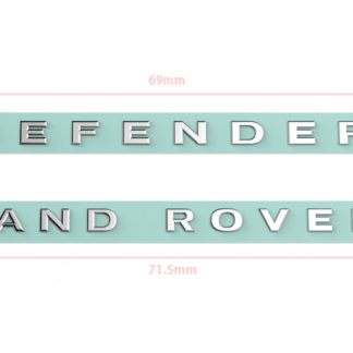 1 Pcs LAND ROVER DEFENDER metal logo sticker Silver for TRX4