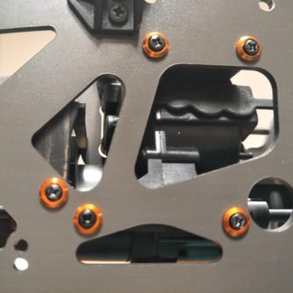 Phillips Pan Head Self Tapping Flat Tail Screws with Multi-color Aluminum Washer M3x10mm (10pcs) 