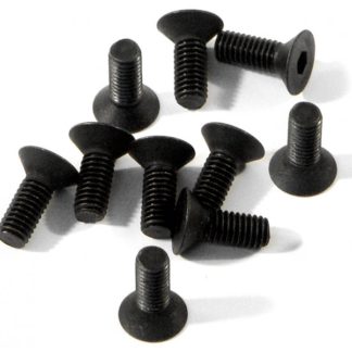 #Z082 - FLAT HEAD SCREW M3x8mm (HEX SOCKET/10pcs) w/ 2.0mm Hex Socket For HPI RC Trucks and Cars #z082