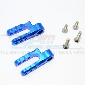 2Pcs GPM ER024 Aluminum Steering Servo Horns TRAXXAS E REVO Summit (Red/Blue) - Blue