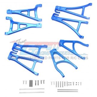 FULL Aluminum Suspension Arm Set for Traxxas 1/10 RC 4WD E-REVO 2.0 VXL 86086-4 Summit REVO GPM ER24567