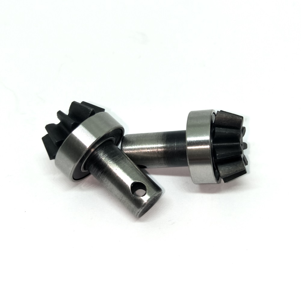 Two piece of 9T Differential Bevel Gear. Sanded Shafts. HPI#102692b