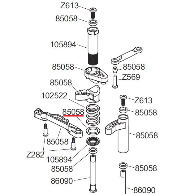 Plastic Washer for HPI Savage Steering Set #85058-12