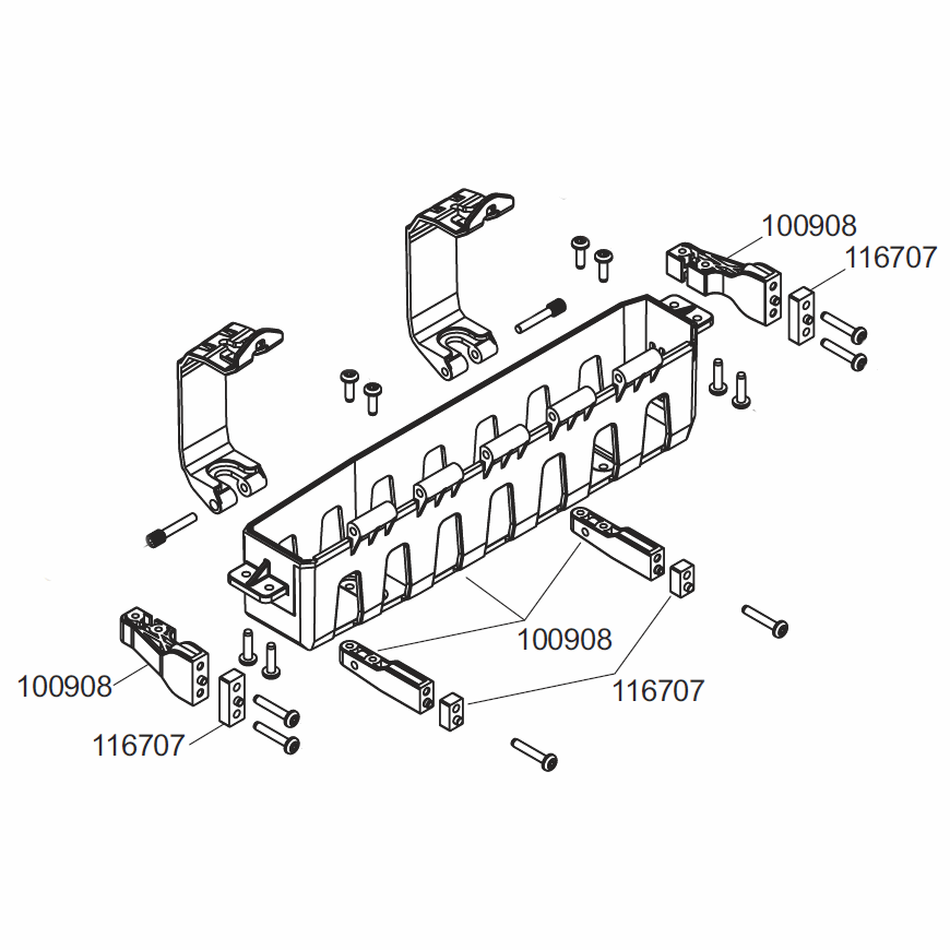 This one piece mount replaces the two pieces mount/spacer show below: