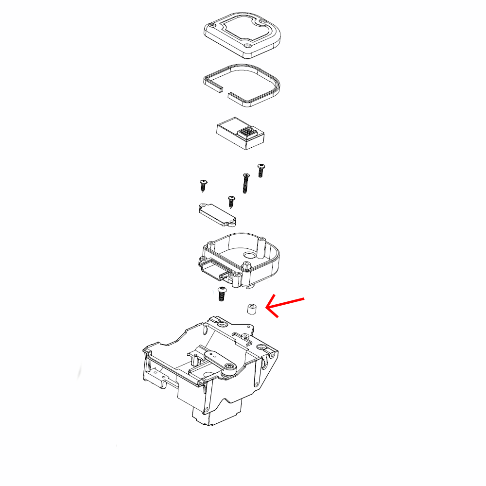 And use one spacer column between the Receiver Box Base and the Steering Servo Mount.
