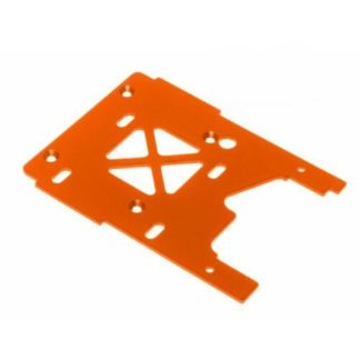 HPI #105896 Orange Anodized 7075 Aluminum Engine Plate 2.5mm for HPI Savage X 4.6