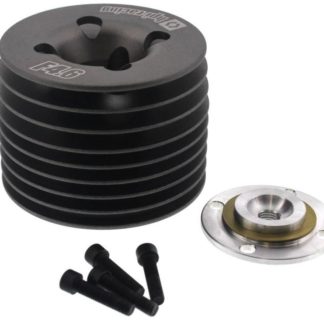 #111605 - ALUMINUM HEATSINK HEAD (GUNMETAL/F4.6 V2) for NITRO STAR F4.6 V2 ENGINE Use with #111607 CRANKCASE (BLACK/F4.6 V2)