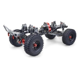 CNC Metal+Carbon Crawler Chassis 313MM Wheelbase with Tires & Shocks SCX10 Compatible