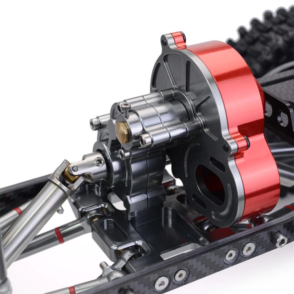 CNC Metal+Carbon Crawler Chassis 313MM Wheelbase with Tires & Shocks SCX10 Compatible