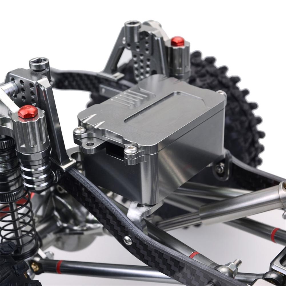 CNC Metal+Carbon Crawler Chassis 313MM Wheelbase with Tires & Shocks SCX10 Compatible
