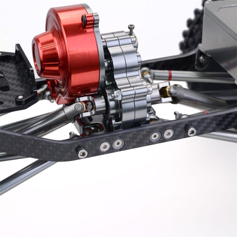 CNC Metal+Carbon Crawler Chassis 313MM Wheelbase with Tires & Shocks SCX10 Compatible