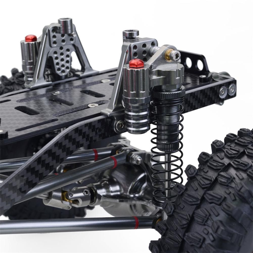 CNC Metal+Carbon Crawler Chassis 313MM Wheelbase with Tires & Shocks SCX10 Compatible
