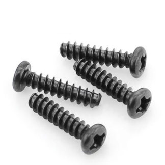 4 pcs M4x15 Philips Round Head Self Tapping Screw Cut Tail bolts Black #Z634