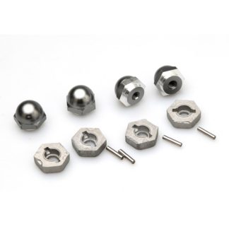 Hex Wheel Hub + Nuts & Pins Set (4) for HPI Savage Trucks