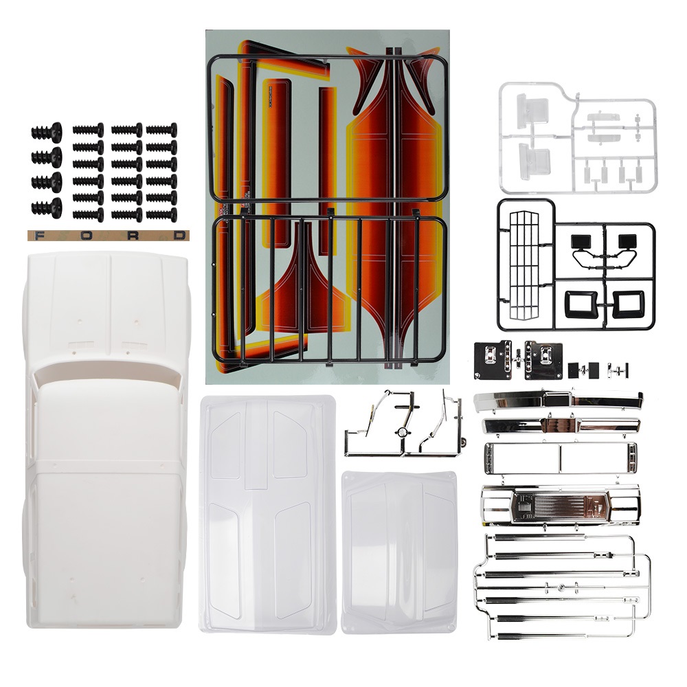 Ford Bronco Hard Body Suitable for 1/10 Traxxas TRX4 Axial SCX10 90046 RC Crawlers 