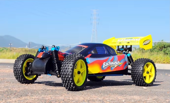 HSP 1/10 Scale Nitro Power Off Road Buggy 4WD RC Hobby Cars With 18cxp Engine 2.4G Radio Control #94166