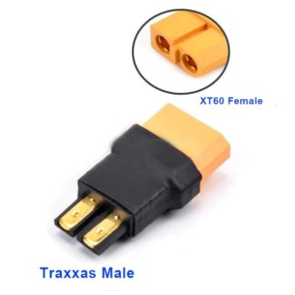 TRX Male to XT60 / XT-60 Female Connector Lipo Battery Adapter