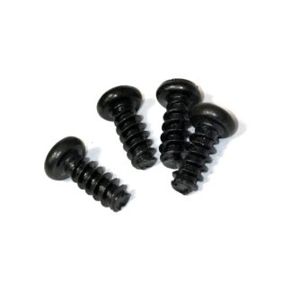 4 pcs M4x10 Philips Round Head Self Tapping Screw Cut Tail bolts Black #Z632