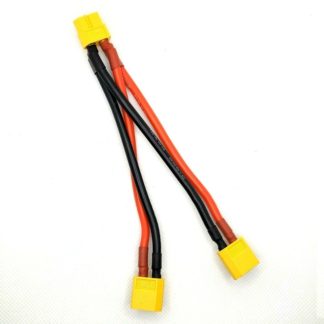 Amass XT60 Parallel Adapter Cable Splitter Connector Extension Y Wire 12AWG 7-1/2" For RC Lipo Battery