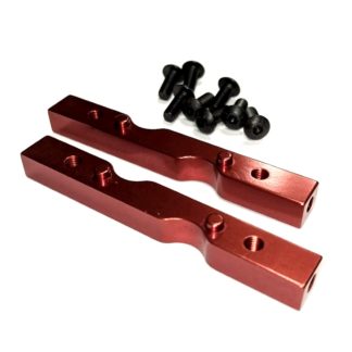Aluminum Bulkhead Mount / Joint Bar for HPI SAVAGE Trucks (Red/2pcs) #102272-2M