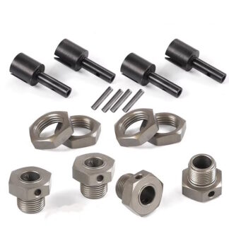 Super HD Axle V2 & 17mm Hex Wheel Adapters Set for HPI Savage #160140